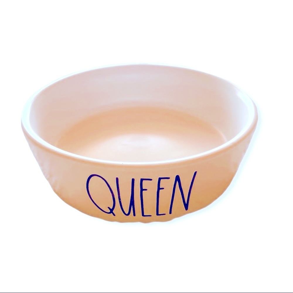 Rae Dunn Queen Pet Food Bowl